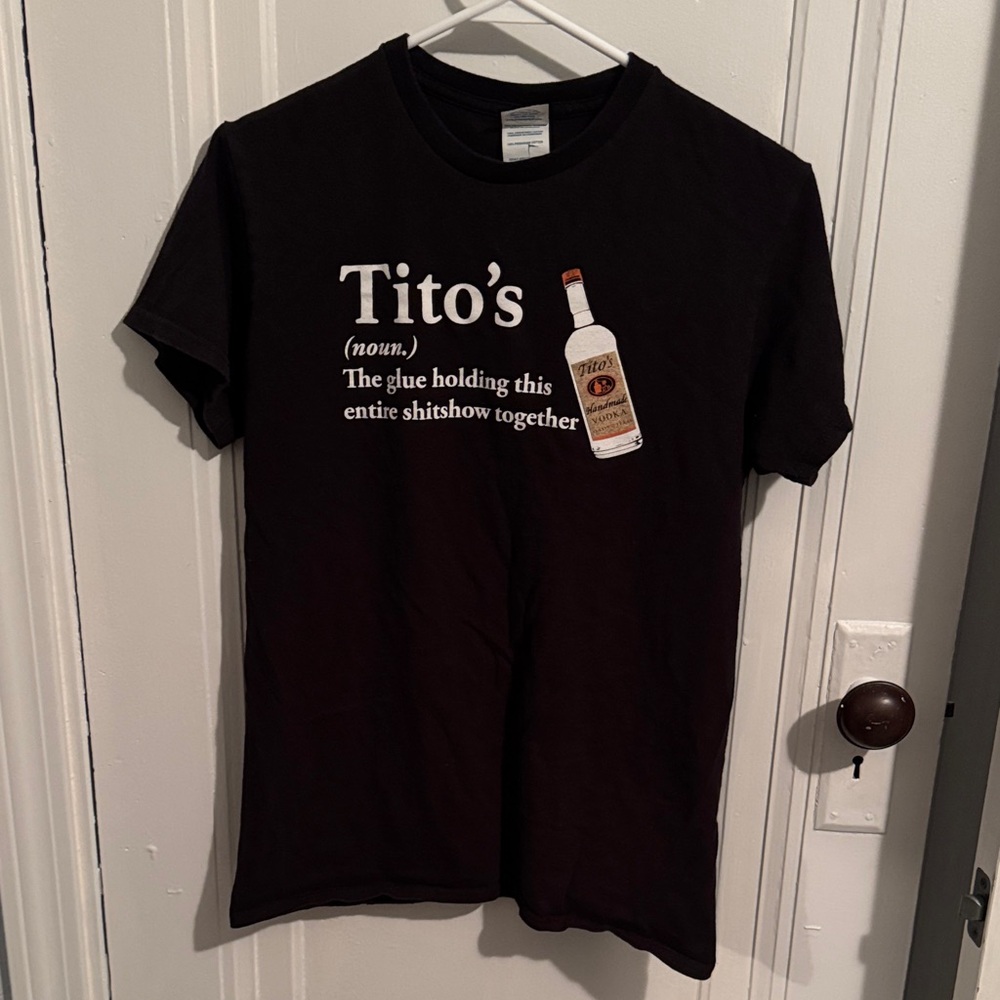 Delta Black Cotton T-Shirt